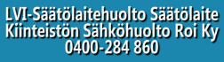 LVI-Säätölaitehuolto Säätölaite- Kiinteistön Sähköhuolto Roi Ky logo